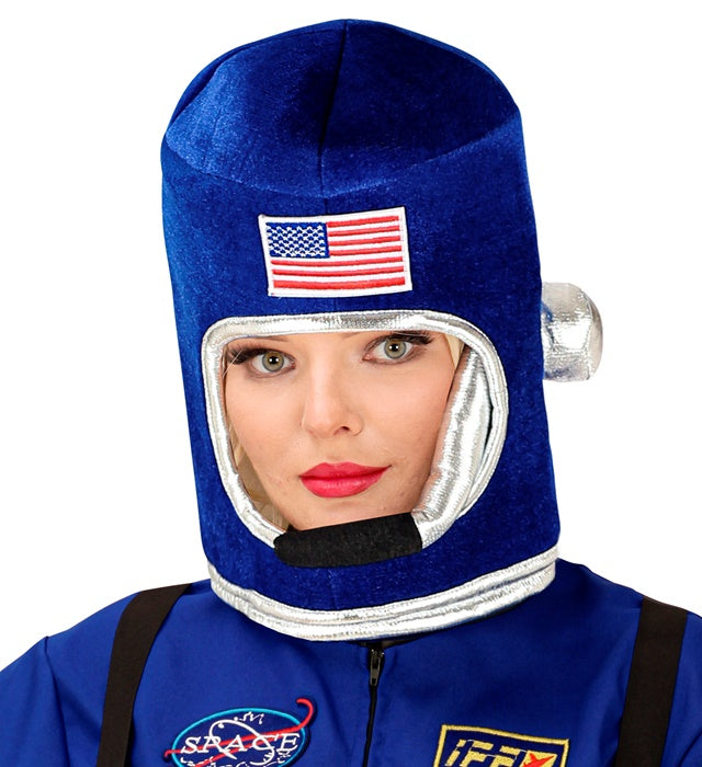 Astronautenhelm aus Kunststoff für Fasnacht und Karneval