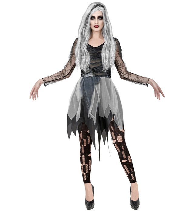 Zerfetzte Zombie Leggings mit realistischer Optik für Halloween und Fasnacht