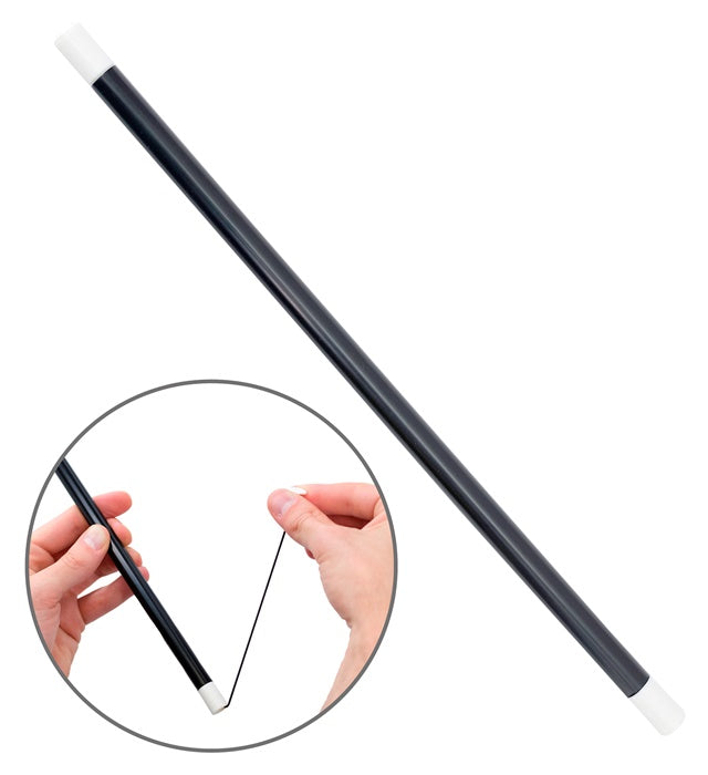 Zauberstab 33 cm mit abnehmbaren Verschlüssen und Innengwinde für Fasnacht und Karneval