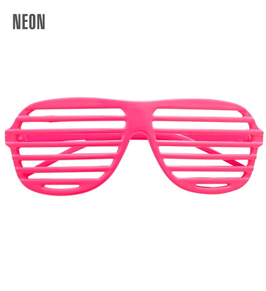 Neon pinke Atzenbrille für Fasnacht und Karneval