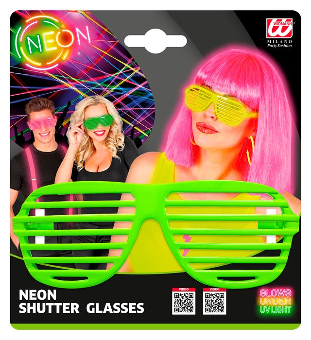Neon grüne Atzenbrille als auffälliges Fasnacht-Accessoire