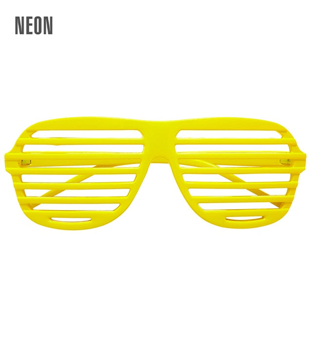 Neon-gelbe Atzenbrille – leuchtendes Fasnachts-Accessoire