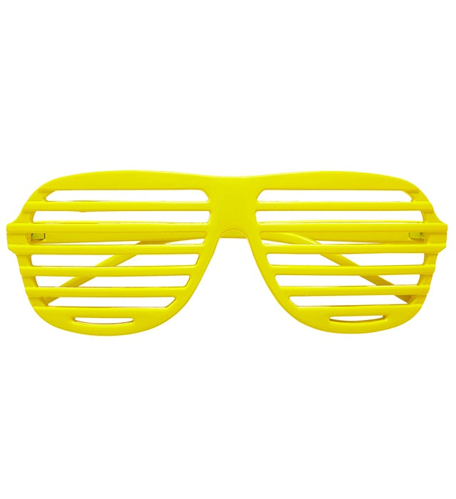 Neon-gelbe Atzenbrille – leuchtendes Fasnachts-Accessoire