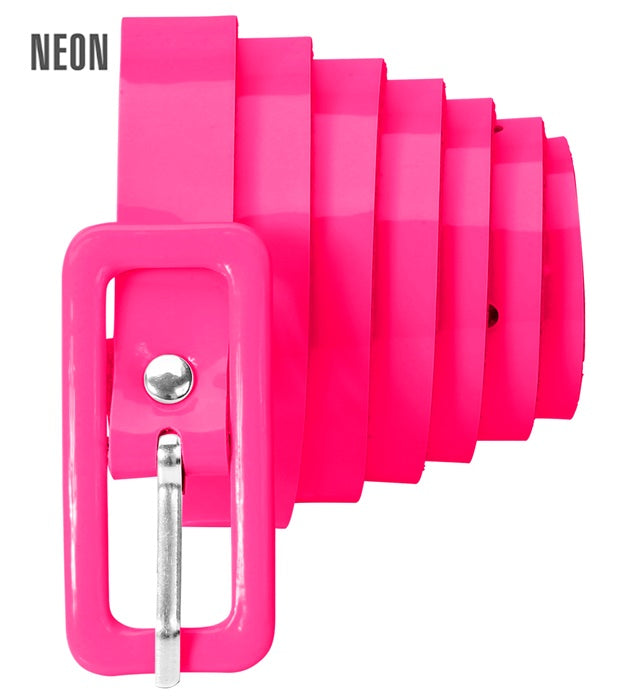 Neon pinker Gürtel als auffälliges Fasnacht-Accessoire