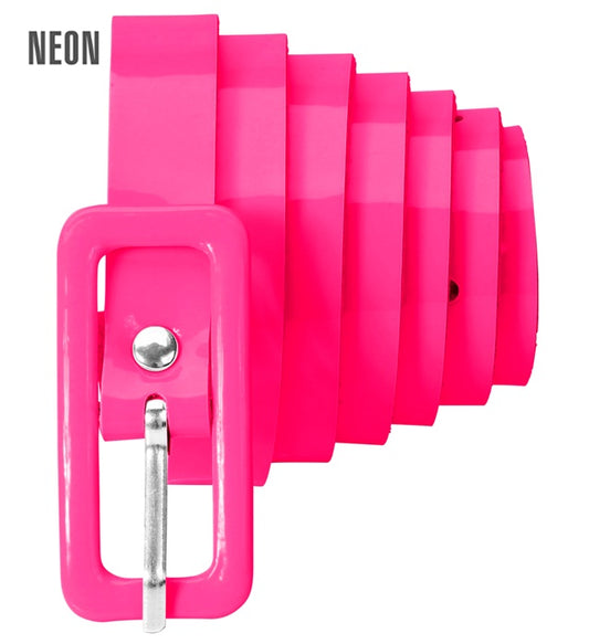 Neon pinker Gürtel als auffälliges Fasnacht-Accessoire