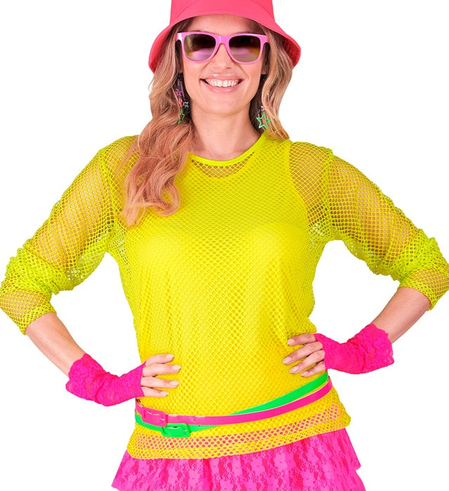 Neon pinker Gürtel als auffälliges Fasnacht-Accessoire