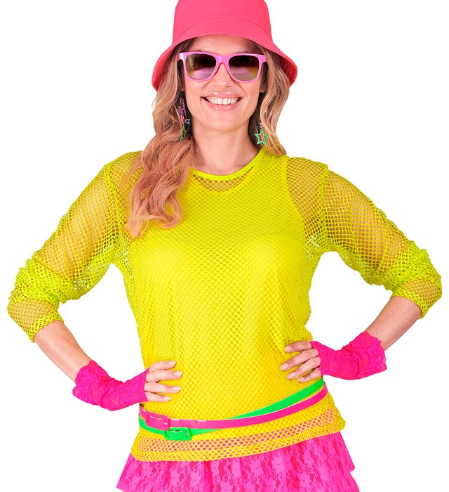 Neon grüner Gürtel als Fasnacht Accessoire