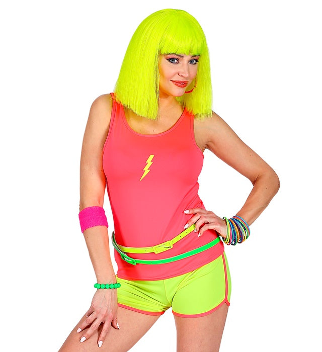 Neon gelber Gürtel als auffälliges Kostüm-Accessoire für Fasnacht und Mottoparty