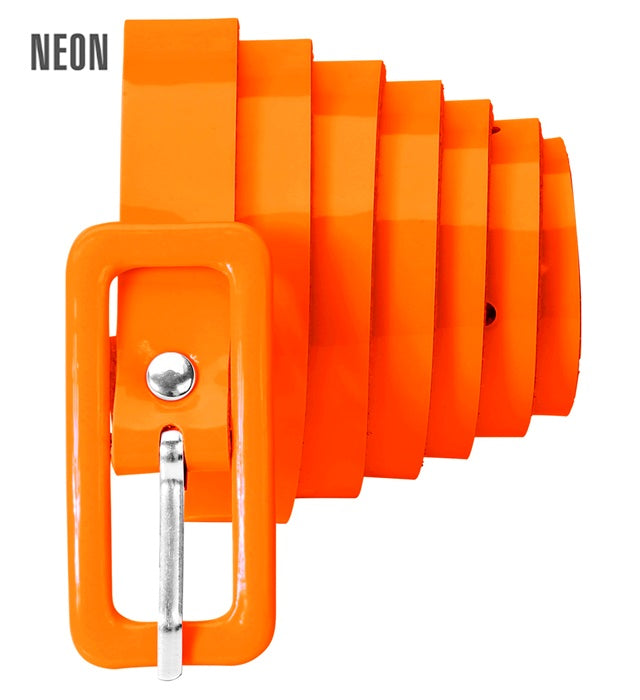 Neon orangener Gürtel als auffälliges Fasnachts-Accessoire