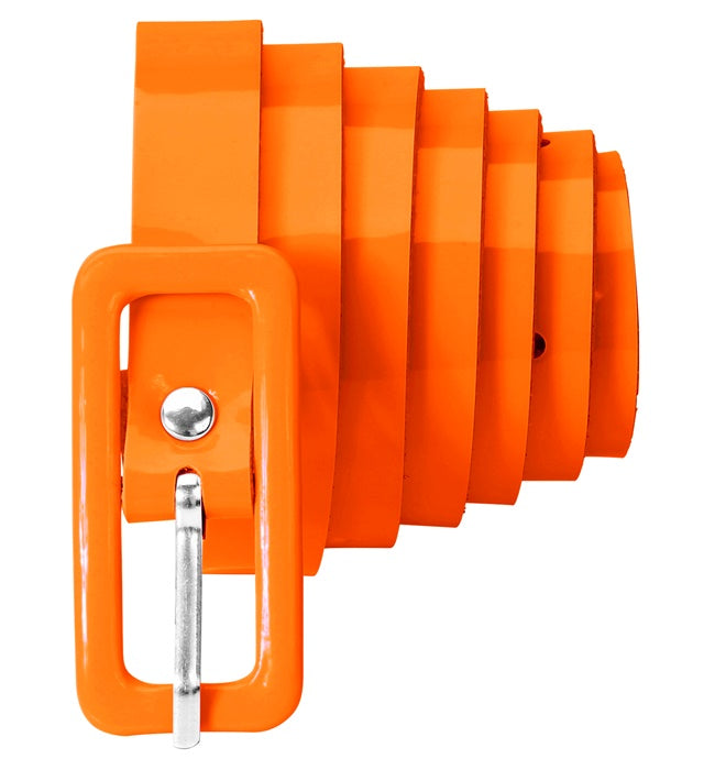 Neon orangener Gürtel als auffälliges Fasnachts-Accessoire