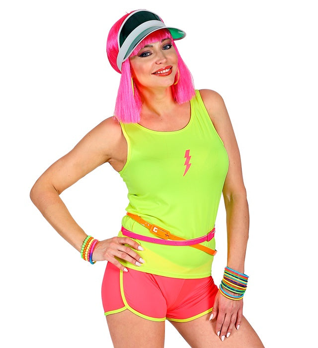 Neon orangener Gürtel als auffälliges Fasnachts-Accessoire