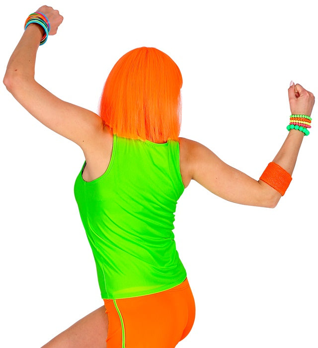 Neon grünes Tank Top für Fasnacht und Mottopartys