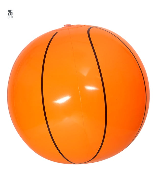 Aufblasbarer Basketball mit 25 cm Durchmesser als Fasnacht-Accessoire