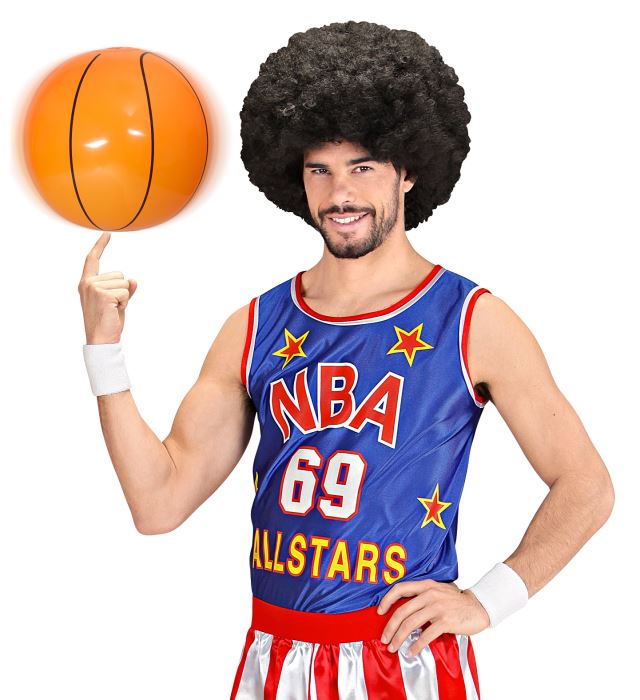 Aufblasbarer Basketball mit 25 cm Durchmesser als Fasnacht-Accessoire