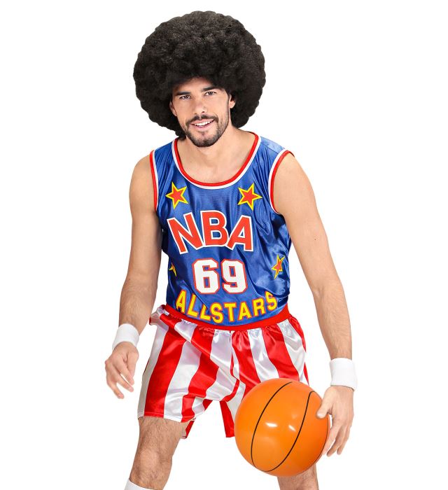 Aufblasbarer Basketball mit 25 cm Durchmesser als Fasnacht-Accessoire