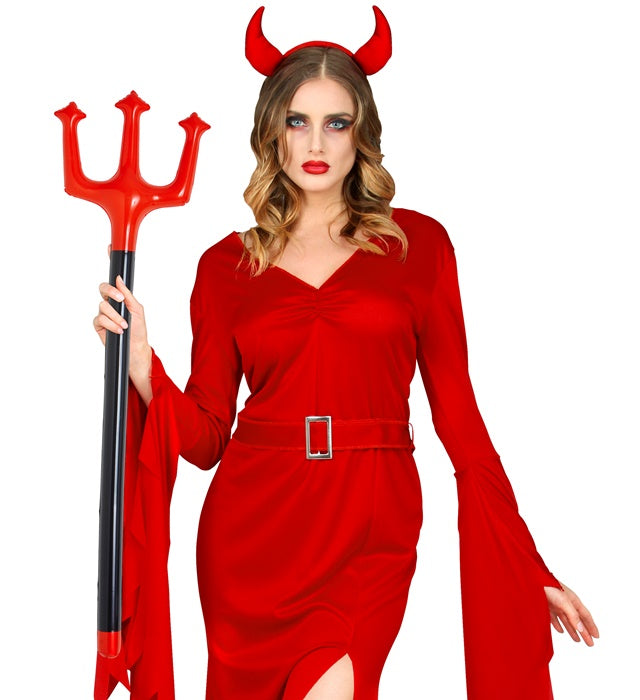 Aufblasbarer Dreizack 105 cm für Fasnacht und Halloween Kostüme