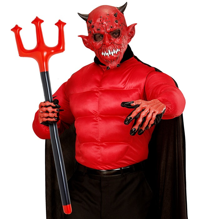 Aufblasbarer Dreizack 105 cm für Fasnacht und Halloween Kostüme