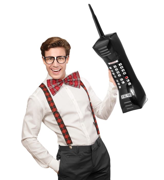 Aufblasbares Handy 77 cm als Fasnacht Accessoire