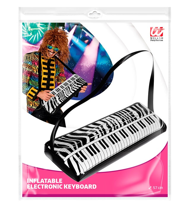 Aufblasbares Keyboard 57 cm als Fasnacht- und Karneval-Accessoire