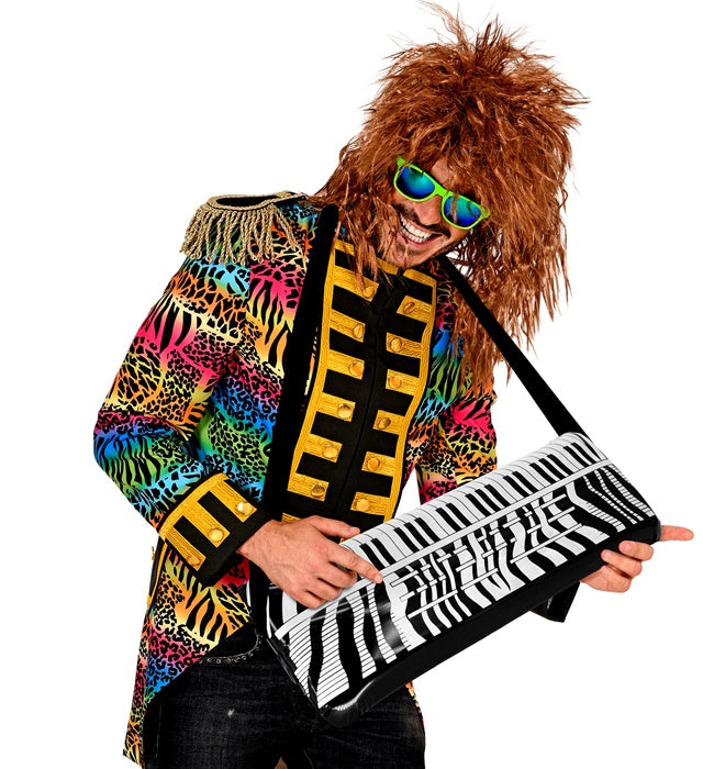 Aufblasbares Keyboard 57 cm als Fasnacht- und Karneval-Accessoire