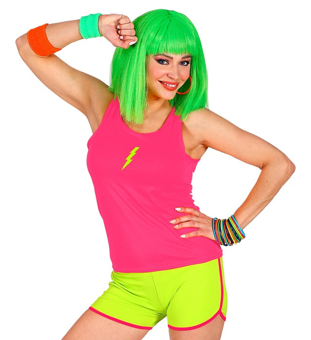 Neon gelbe Hot Pants für Fasnacht und Karneval