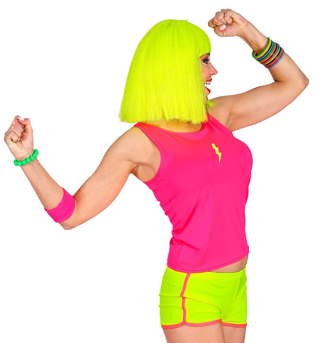 Neon gelbe Hot Pants für Fasnacht und Karneval