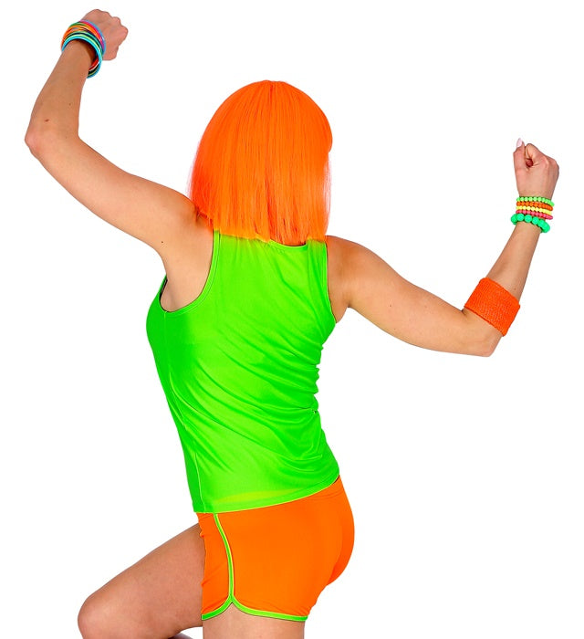 Neonorange Hot Pants für Fasnacht und Mottoparty