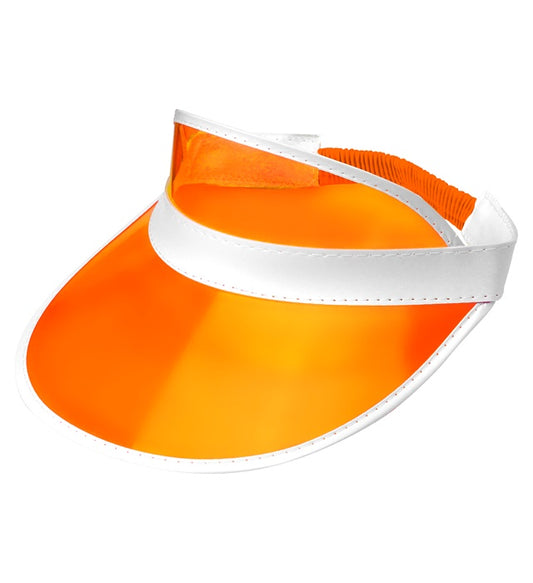 ORANGENE 80er JAHRE SONNENKAPPE Orange