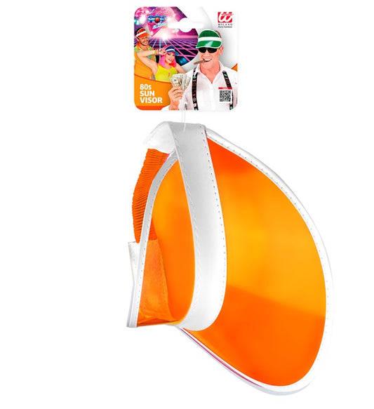 ORANGENE 80er JAHRE SONNENKAPPE Orange