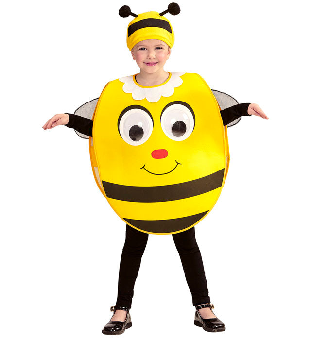 Bienen-Kopfbedeckung mit großen Augen für Fasnacht und Karneval