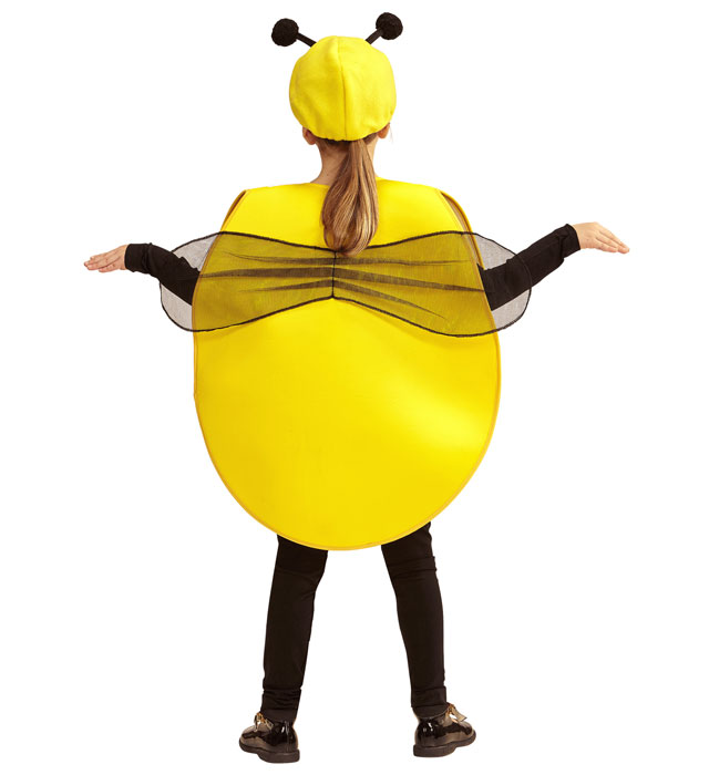 Bienen-Kopfbedeckung mit großen Augen für Fasnacht und Karneval