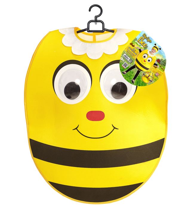 Bienen-Kopfbedeckung mit großen Augen für Fasnacht und Karneval