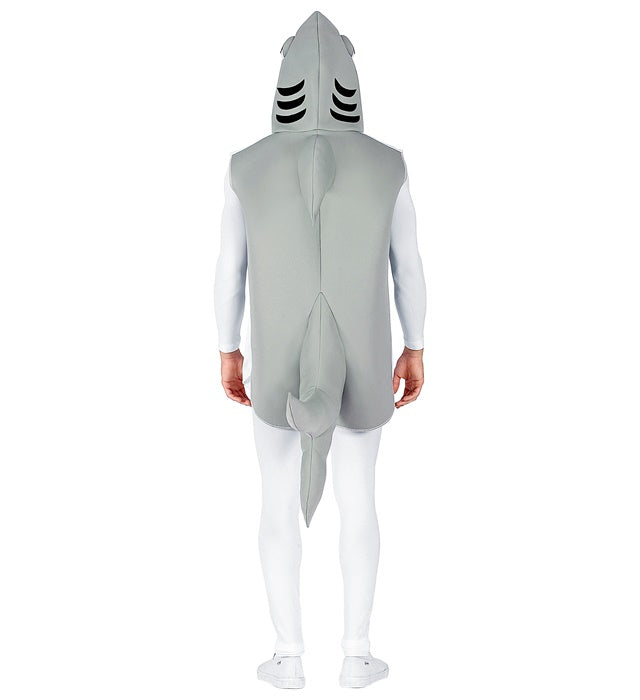 Person im originellen Hai-Kostüm bei Fasnacht