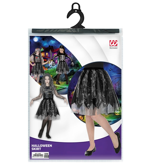 Bunter Halloween Rock für Kinder, geeignet für Fasnacht und Mottopartys