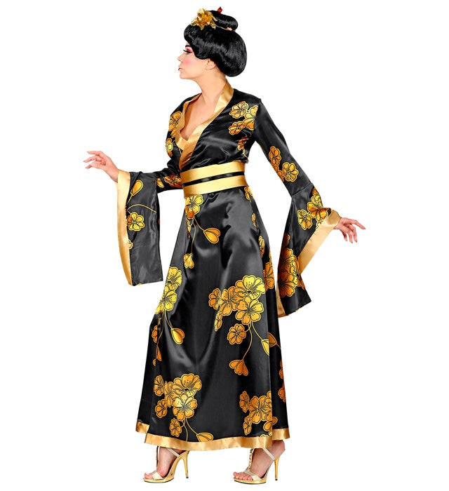 Geisha-Kimono mit Gürtel traditionelles Kostüm für Fasnacht