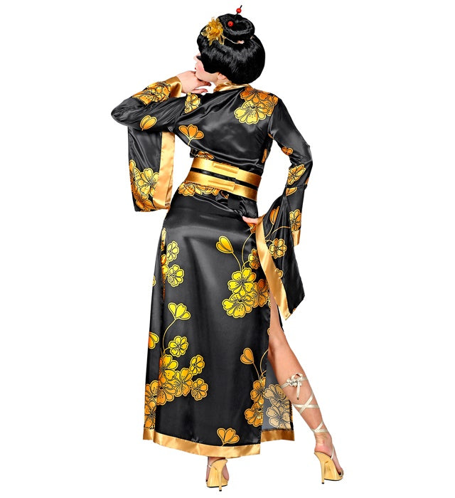 Geisha-Kimono mit Gürtel traditionelles Kostüm für Fasnacht