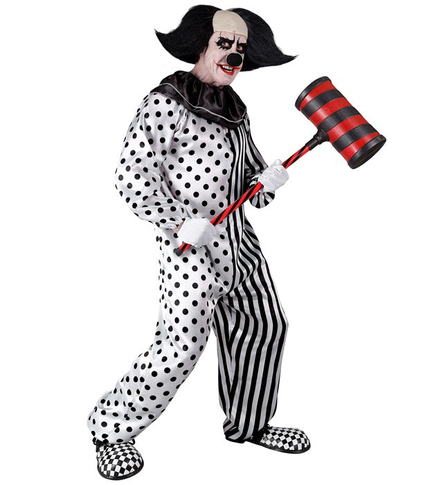Killer Pierrot Overall Fasnachtskostüm mit gruseligem Design