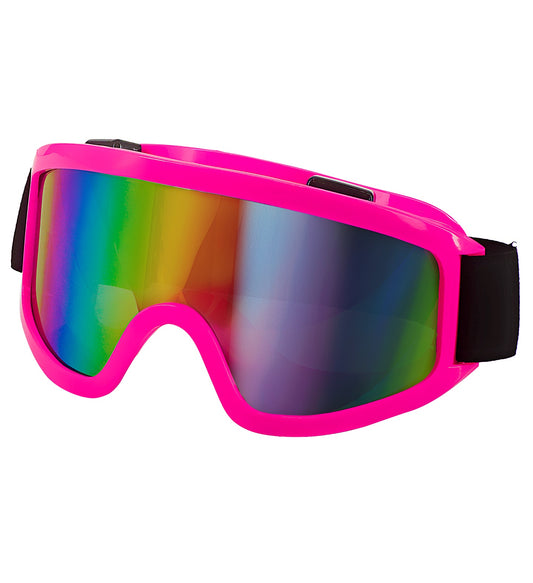 Neon Pinke 80er Jahre Skibrille