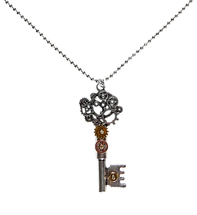 Steampunk Kette mit Schlüssel als Fasnacht Accessoire