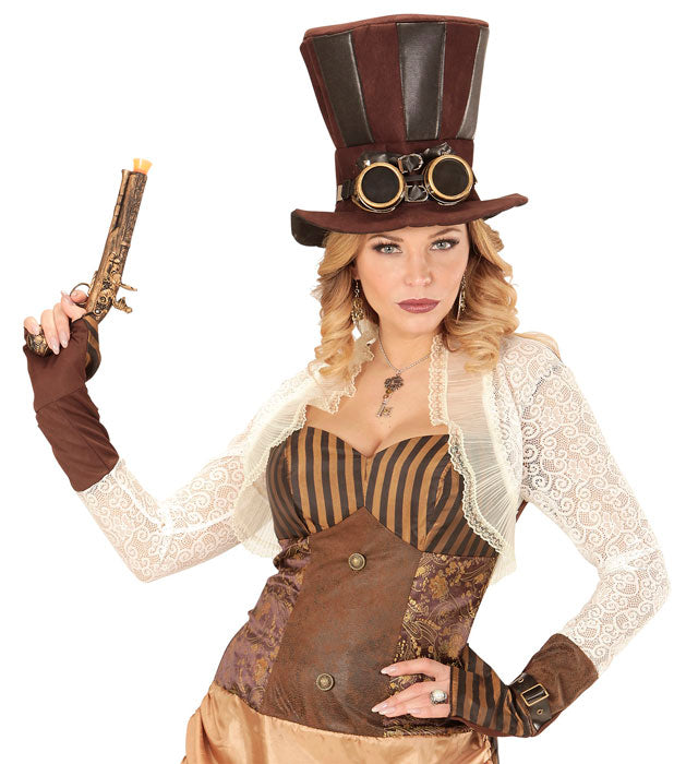 Steampunk Ohrringe mit filigranen Flügeln als Fasnacht Accessoire