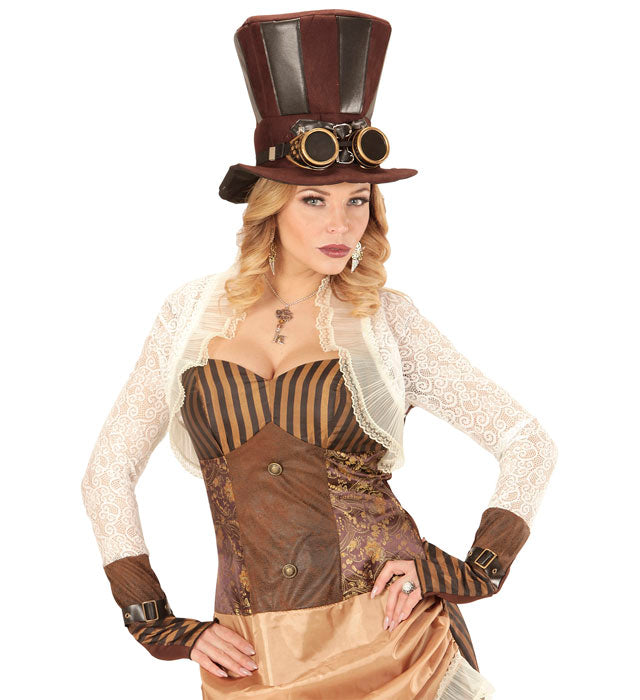 Steampunk Ohrringe mit filigranen Flügeln als Fasnacht Accessoire