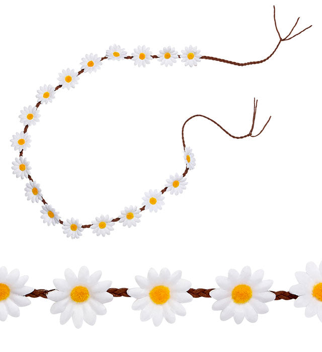 Gänseblümchen Gürtel 140 cm mit floralem Design, ideal für Fasnacht und Mottopartys