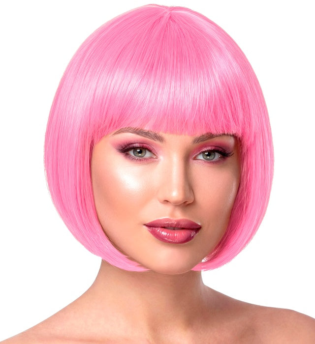 Rosa Chanel Perücke im angesagten Chanel-Stil für Fasnacht und Karneval