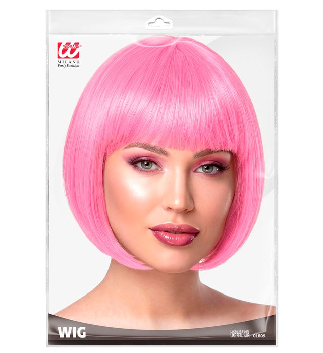 Rosa Chanel Perücke im angesagten Chanel-Stil für Fasnacht und Karneval