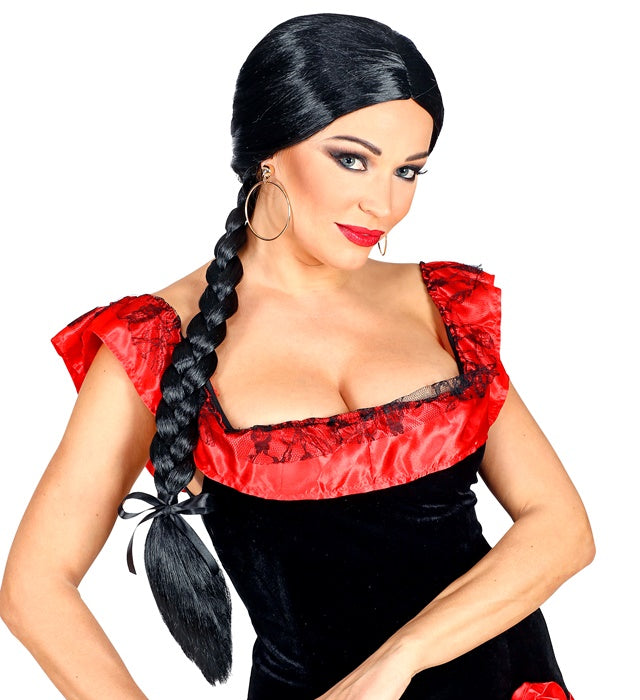 SEÑORITA Perücke in leuchtenden Farben für Fasnacht und Karneval
