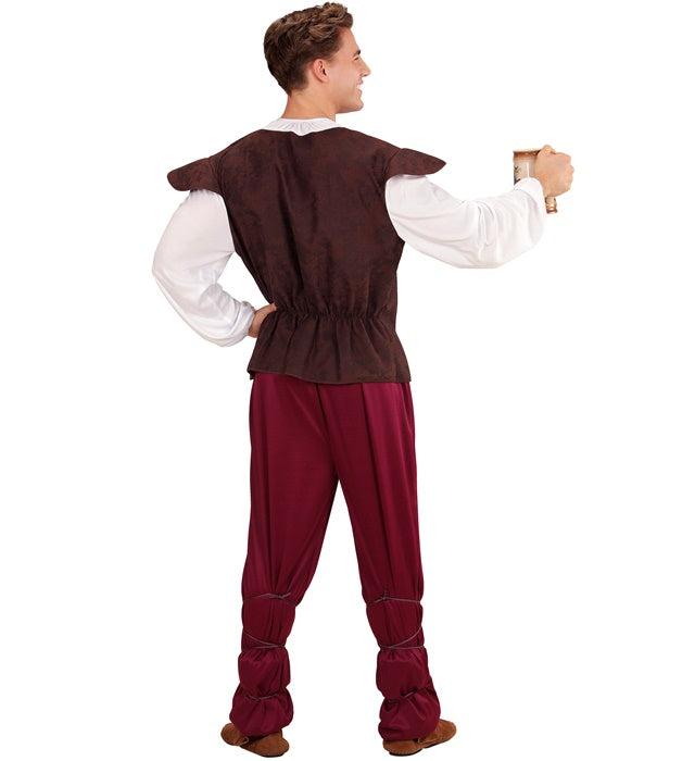Mittelalterliches Kostüm mit Hemd, Weste und Hose für Fasnacht und Mottoparty