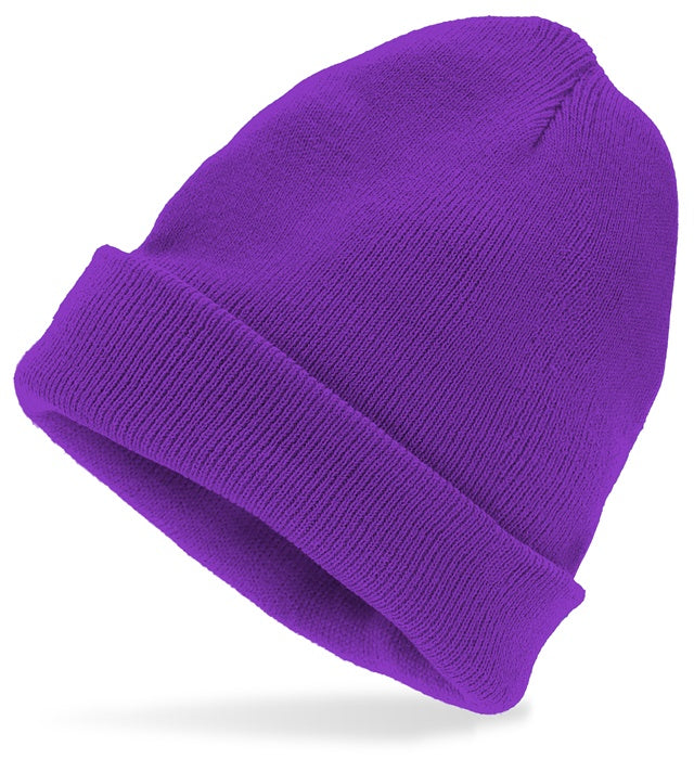 "MÜTZE BEANIE VIOLETT" Wolloptik Violett / Lila