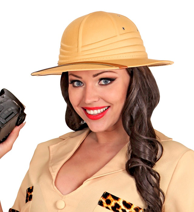 Robuster Safarihut im klassischen Stil für Fasnacht und Mottopartys
