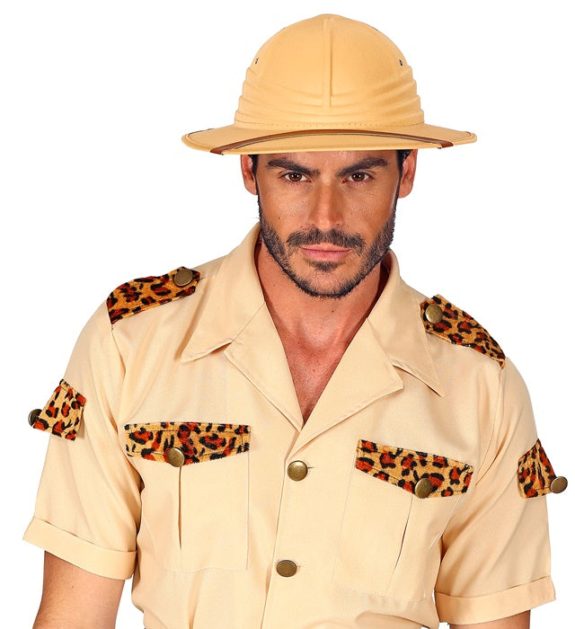Robuster Safarihut im klassischen Stil für Fasnacht und Mottopartys
