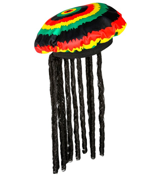 Ratamütze mit Dreadlocks auf Fasnacht getragen